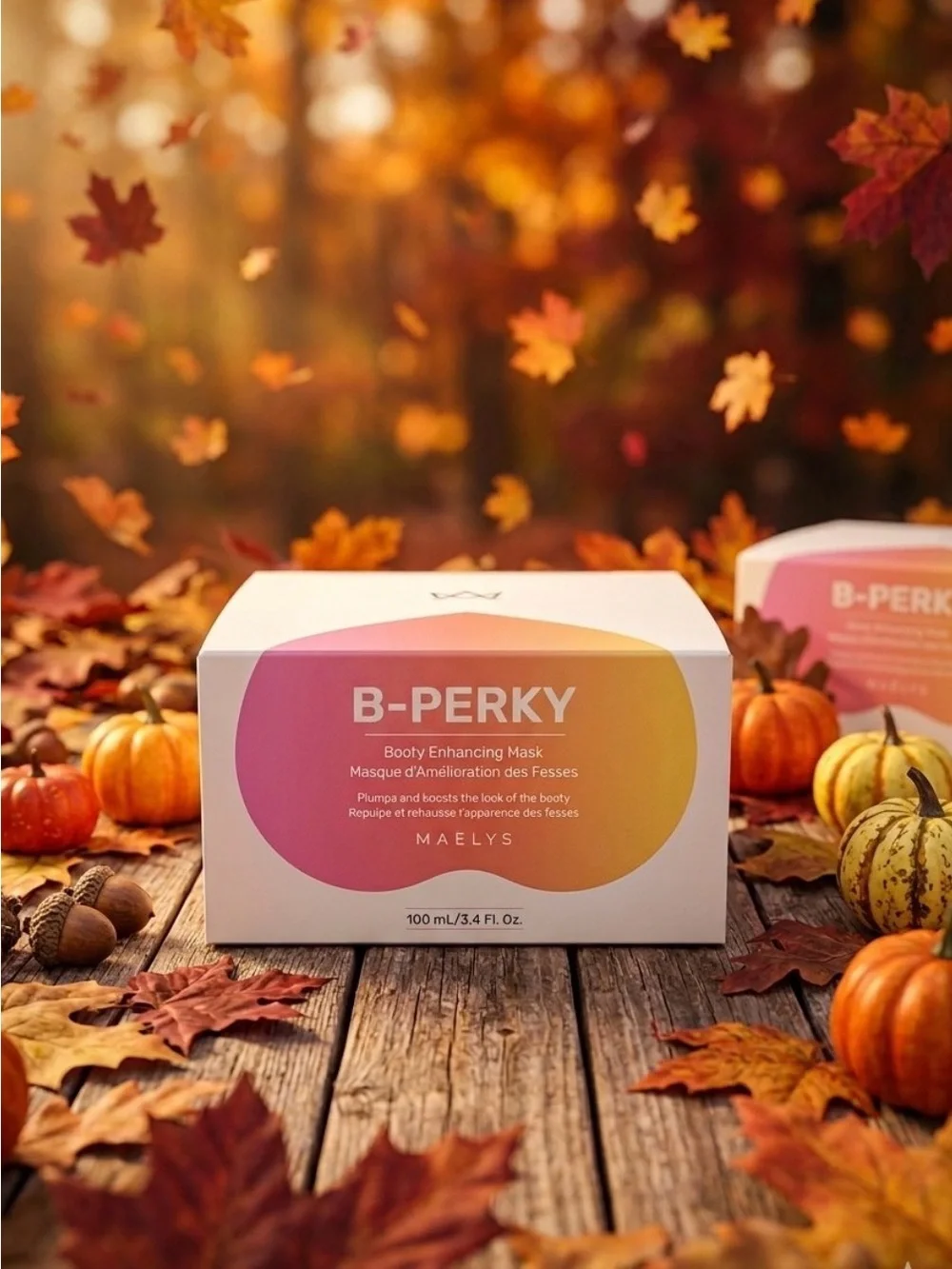 Maelys B-PERKY Booty Enhancing Mask — Pink/Peach